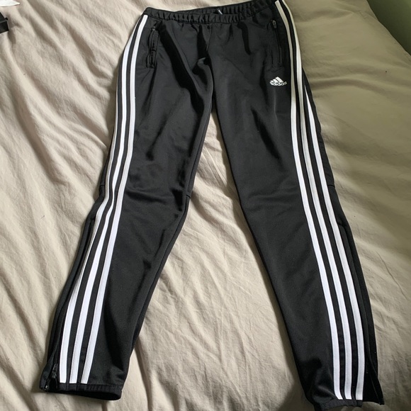 Black Adidas Track Pants - Picture 1 of 5